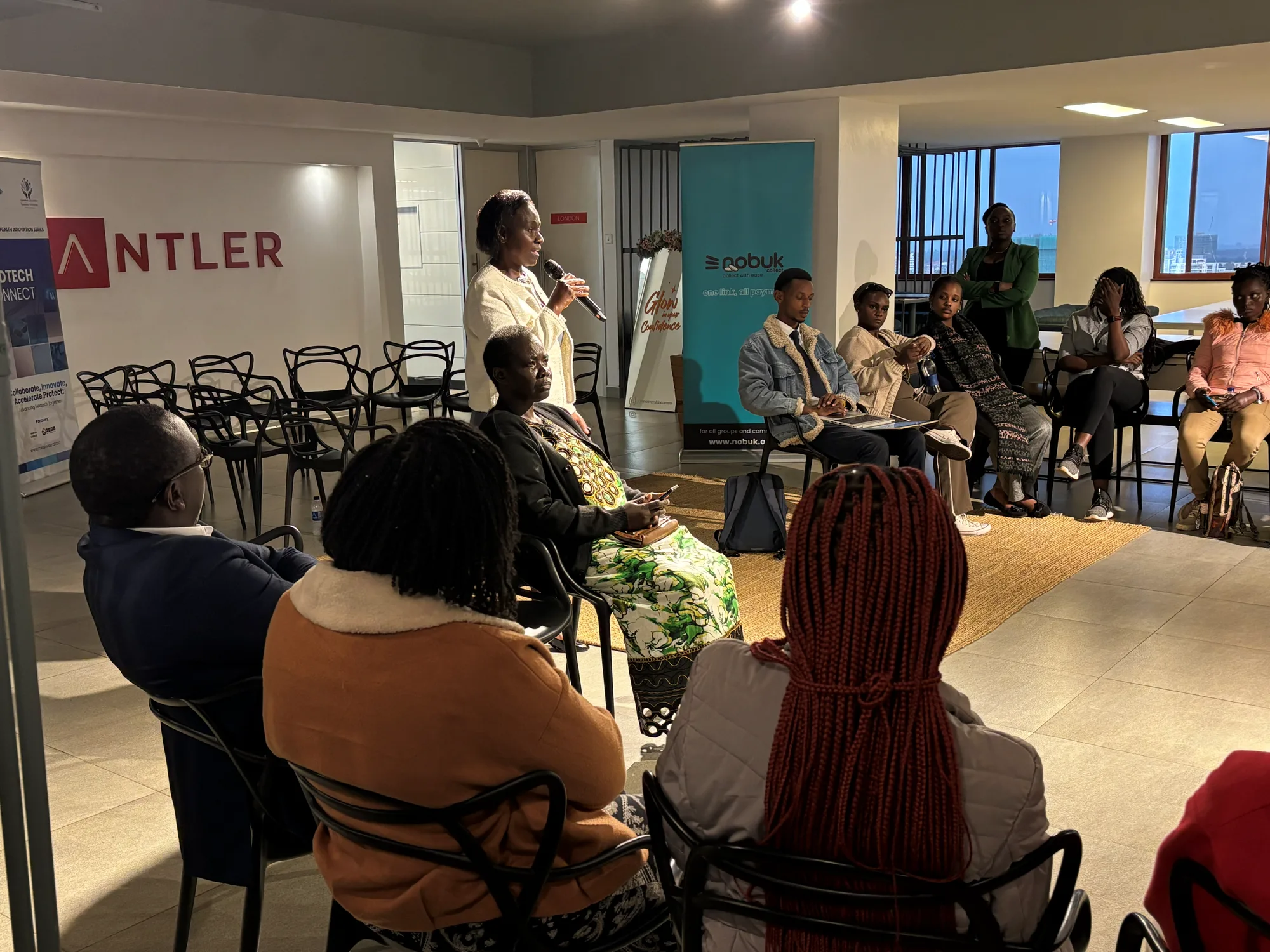 Eng. Mary Ngugi delivering the keynote address to participants at Antler, Nairobi